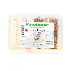 Fancy Cake Finger Slices 4 pieces